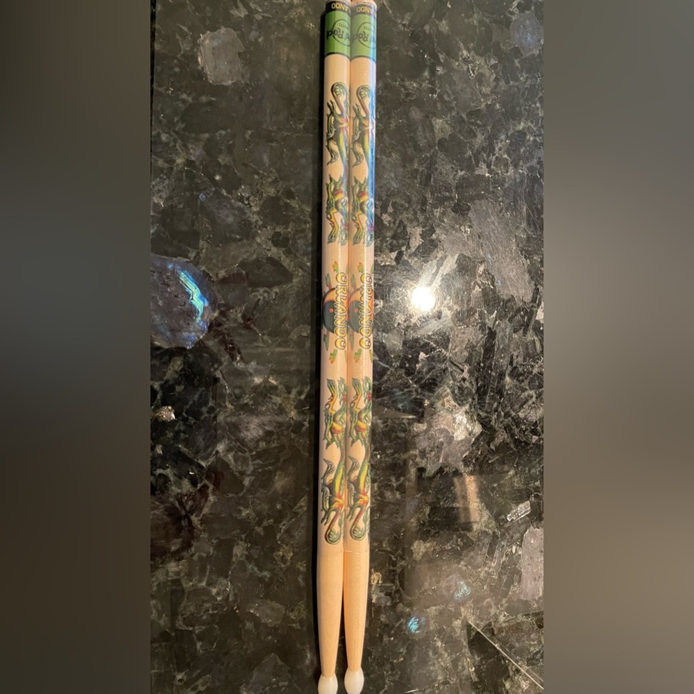 Hard Rock Hotel Universal Studios Orlando Green Dragon Drumsticks! Collectable!